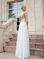 Свадебное платье 1210. Силуэт Прямое. Цвет Белый / Молочный, Айвори / Капучино. Вид 2