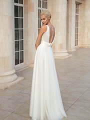 Свадебное платье 1212. Силуэт Прямое. Цвет Белый / Молочный, Айвори / Капучино. Вид 2