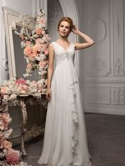 Свадебное платье 1165. Силуэт Прямое. Цвет Белый / Молочный, Айвори / Капучино. Вид 1