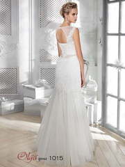 Свадебное платье 1015. Силуэт Прямое, Рыбка. Цвет Белый / Молочный. Вид 2