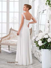 Свадебное платье 701. Силуэт Прямое. Цвет Белый / Молочный. Вид 2