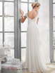 Свадебное платье 1016. Силуэт Прямое, Греческий. Цвет Белый / Молочный. Вид 2