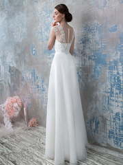 Свадебное платье 1269. Силуэт Прямое. Цвет Белый / Молочный. Вид 2