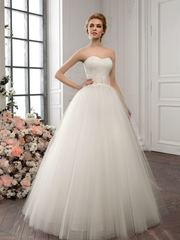 Свадебное платье 1182. Силуэт Пышное. Цвет Айвори / Капучино. Вид 1