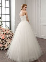 Свадебное платье 1182. Силуэт Пышное. Цвет Айвори / Капучино. Вид 2