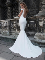 Свадебное платье Delinda. Силуэт Рыбка. Цвет Белый / Молочный. Вид 2