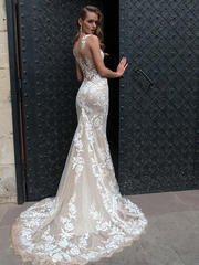 Свадебное платье Dolche. Силуэт Рыбка. Цвет Айвори / Капучино. Вид 2