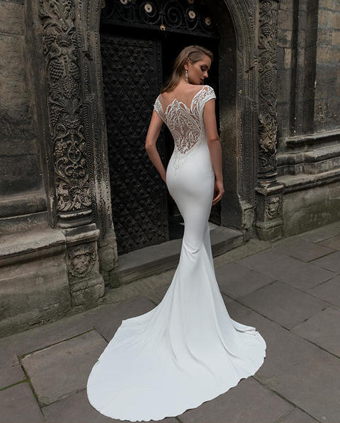 Свадебное платье Devita. Силуэт Рыбка. Цвет Белый / Молочный. Вид 2