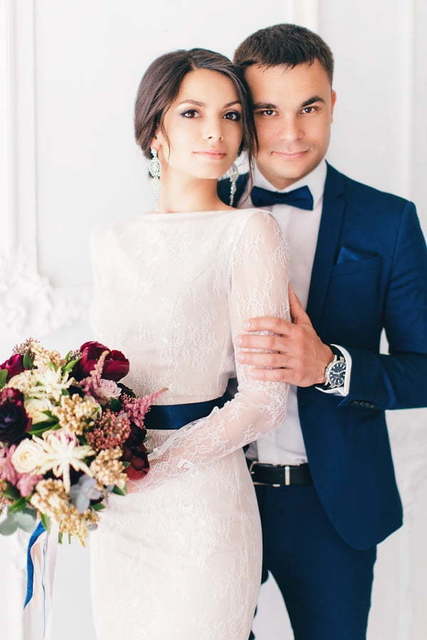 Свадебное платье Magnolia. Силуэт Рыбка. Цвет Айвори / Капучино. Вид 4