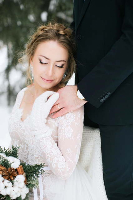 Свадебное платье Citrine. Силуэт Прямое. Цвет Айвори / Капучино, Белый / Молочный, оттенки Розового. Вид 8