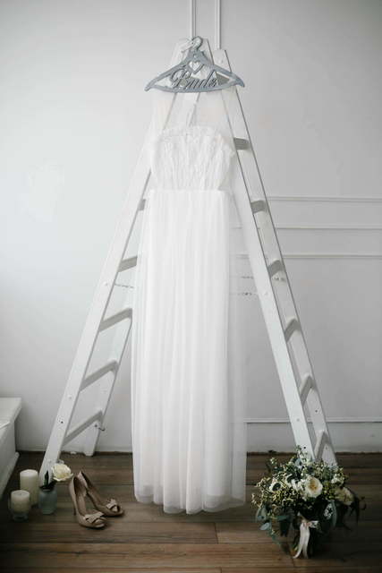 Свадебное платье Taya. Силуэт Прямое. Цвет Белый / Молочный. Вид 4