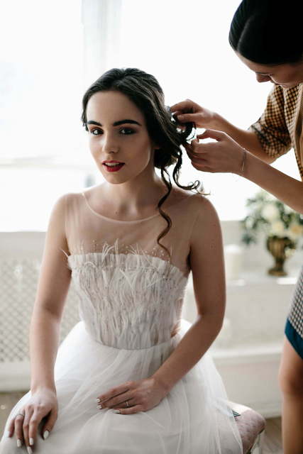 Свадебное платье Taya. Силуэт Прямое. Цвет Белый / Молочный. Вид 5