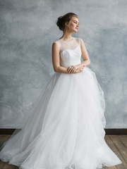 Свадебное платье Облако. Силуэт Пышное. Цвет Белый / Молочный. Вид 1