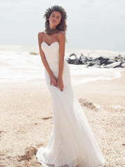 Свадебное платье Бейрут. Силуэт Прямое, Рыбка. Цвет Белый / Молочный. Вид 1