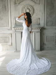 Свадебное платье Ваниль. Силуэт Прямое, Рыбка. Цвет Белый / Молочный. Вид 1