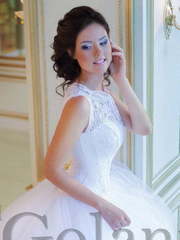 Свадебное платье Миранда. Силуэт Пышное. Цвет Белый / Молочный. Вид 1