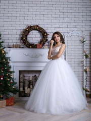 Свадебное платье Бела. Силуэт Пышное. Цвет Белый / Молочный. Вид 2