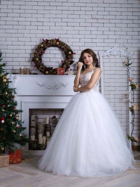 Свадебное платье Бела. Силуэт Пышное. Цвет Белый / Молочный. Вид 2