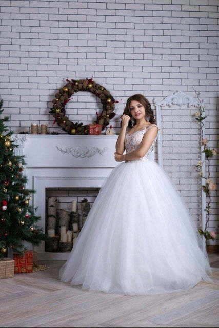 Свадебное платье Бела. Силуэт Пышное. Цвет Белый / Молочный. Вид 2