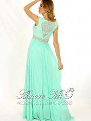 Свадебное платье 0792. Силуэт Прямое. Цвет Белый / Молочный, Красный / Марсала, Тиффани. Вид 2