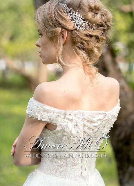 Свадебное платье Флорентина. Силуэт Пышное. Цвет Айвори / Капучино, Белый / Молочный. Вид 2