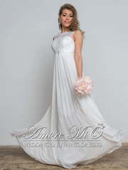 Свадебное платье Элоиса. Силуэт Прямое, Греческий. Цвет Белый / Молочный. Вид 1