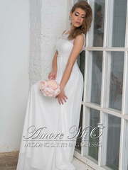 Свадебное платье Элоиса. Силуэт Прямое, Греческий. Цвет Белый / Молочный. Вид 2