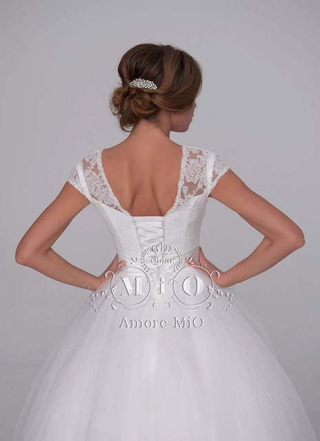 Свадебное платье Фелиция. Силуэт Пышное. Цвет Белый / Молочный. Вид 2