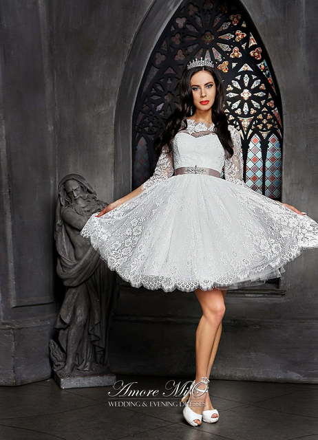 Свадебное платье Лилит. Силуэт Пышное. Цвет Белый / Молочный. Вид 2