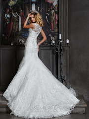 Свадебное платье Тесса 1. Силуэт Рыбка. Цвет Белый / Молочный. Вид 2