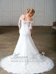 Свадебное платье Бэлла. Силуэт Рыбка. Цвет Белый / Молочный. Вид 2