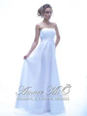 Свадебное платье Марьяж 3. Силуэт Прямое, Греческий. Цвет Белый / Молочный. Вид 1