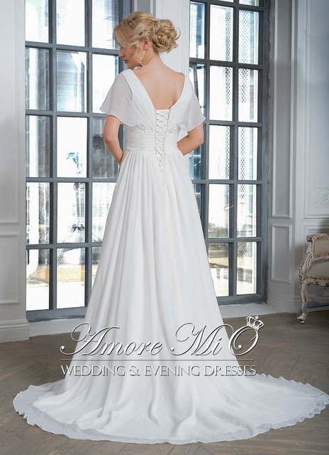 Свадебное платье Изабель. Силуэт Прямое. Цвет Белый / Молочный. Вид 2