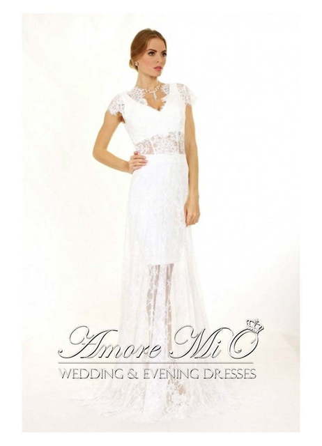 Свадебное платье 0761. Силуэт Прямое. Цвет Белый / Молочный, оттенки Розового. Вид 3