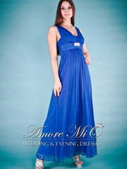 Свадебное платье 1157. Силуэт Прямое. Цвет Белый / Молочный, Голубой / Синий, Тиффани. Вид 1