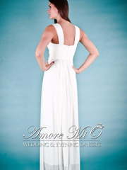 Свадебное платье 1157. Силуэт Прямое. Цвет Белый / Молочный, Голубой / Синий, Тиффани. Вид 2