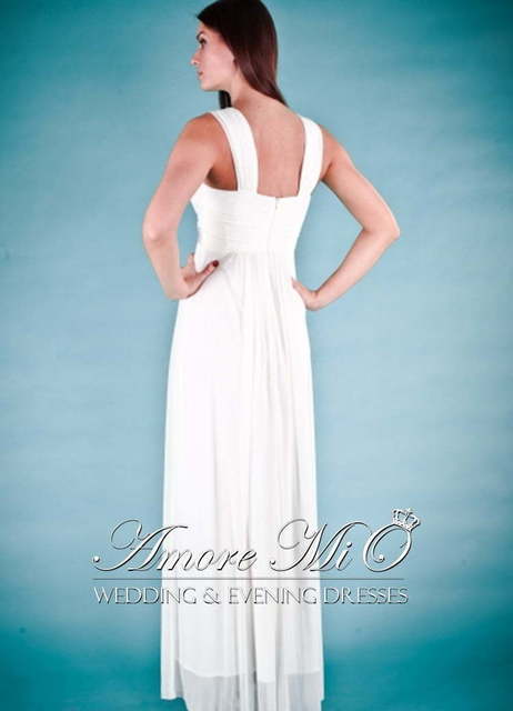 Свадебное платье 1157. Силуэт Прямое. Цвет Белый / Молочный, Тиффани, Голубой / Синий. Вид 2