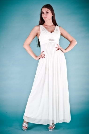 Свадебное платье 1157. Силуэт Прямое. Цвет Белый / Молочный, Тиффани, Голубой / Синий. Вид 3