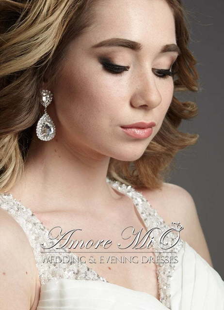 Свадебное платье 0896. Силуэт Прямое. Цвет Айвори / Капучино, Белый / Молочный. Вид 3