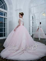 Свадебное платье Труфи. Силуэт Пышное. Цвет Белый / Молочный, оттенки Розового. Вид 2