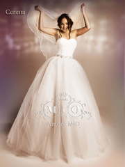 Свадебное платье Селена. Силуэт Пышное. Цвет Айвори / Капучино, оттенки Розового. Вид 2