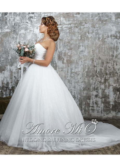 Свадебное платье Розалия. Силуэт Пышное. Цвет Белый / Молочный. Вид 3