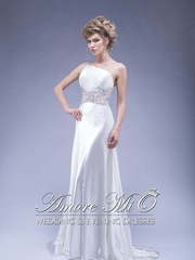 Свадебное платье Jovani. Силуэт Прямое. Цвет Белый / Молочный. Вид 1