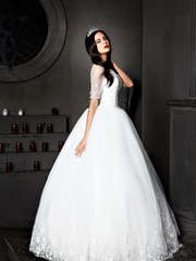 Свадебное платье Надия. Силуэт Пышное. Цвет Белый / Молочный. Вид 2