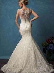 Свадебное платье Maria. Силуэт Пышное, Рыбка. Цвет Айвори / Капучино. Вид 2