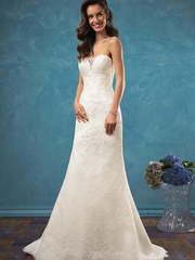 Свадебное платье Bruna. Силуэт Прямое. Цвет Белый / Молочный, Айвори / Капучино. Вид 1