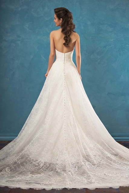 Свадебное платье Bruna. Силуэт Прямое. Цвет Айвори / Капучино, Белый / Молочный. Вид 2