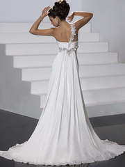 Свадебное платье Landis. Силуэт Прямое, Греческий. Цвет Белый / Молочный. Вид 2