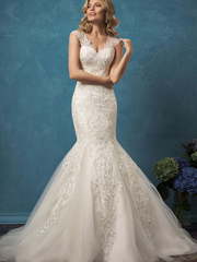 Свадебное платье Beatrice. Силуэт Рыбка. Цвет Айвори / Капучино. Вид 1