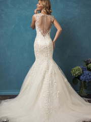 Свадебное платье Beatrice. Силуэт Рыбка. Цвет Айвори / Капучино. Вид 2
